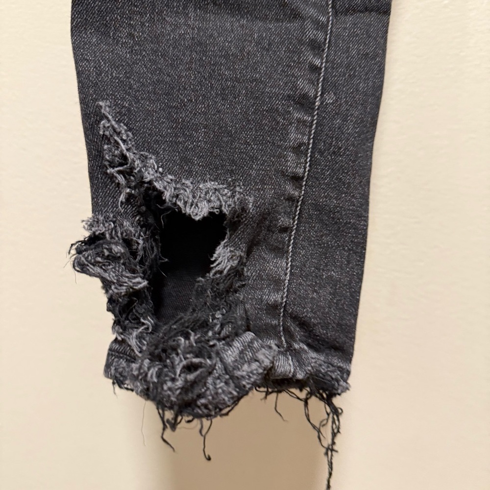 AGOLDE Sophie High Rise Skinny Crop Citizens of Humanity Temple Washed Black 26 - Picture 5 of 7